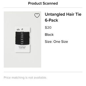 ALO Yoga Black Hair Tie Set